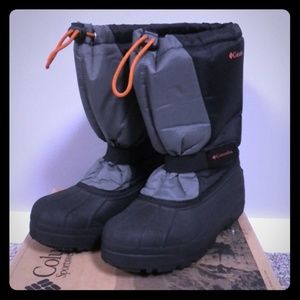 Columbia Sz 7 Youth Black Snowboots